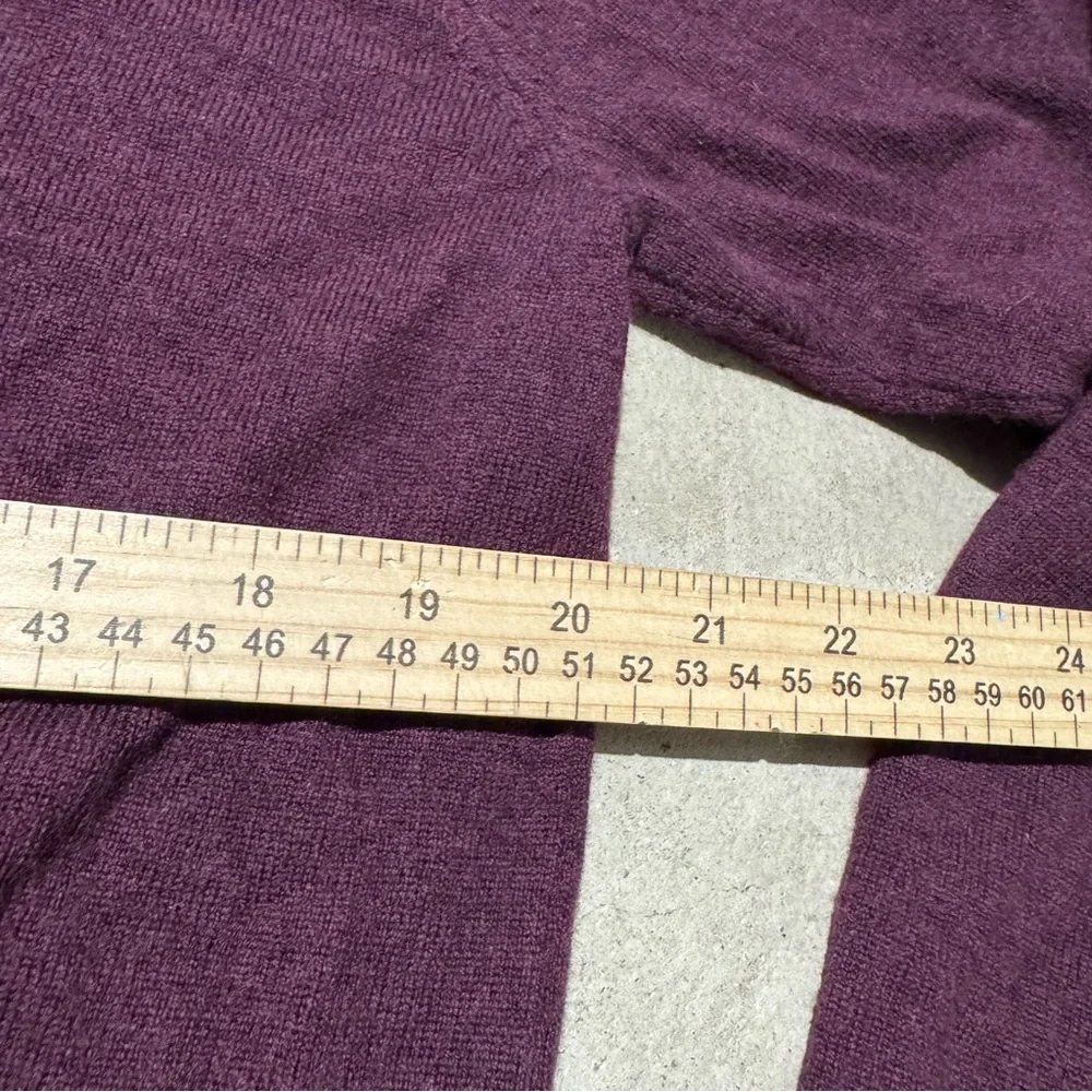 Hart‎ Shaffner Marx Extra Fine Merino Wool Sweater Men Size L Burgundy Vneck Red